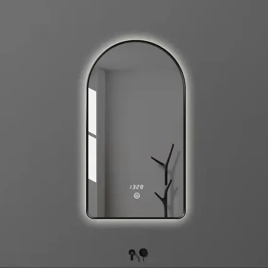 Wall Mounted Morrior Waterproof Frameless Round Shape Touch Mirror Illuminated Dimming LED Bathroom Vanity Mirrors