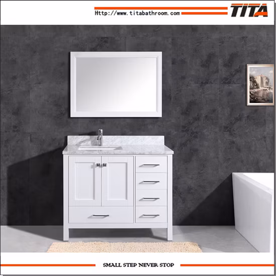 Heißer verkaufender moderner Badezimmer-Waschtischschrank aus massivem Holz T9199