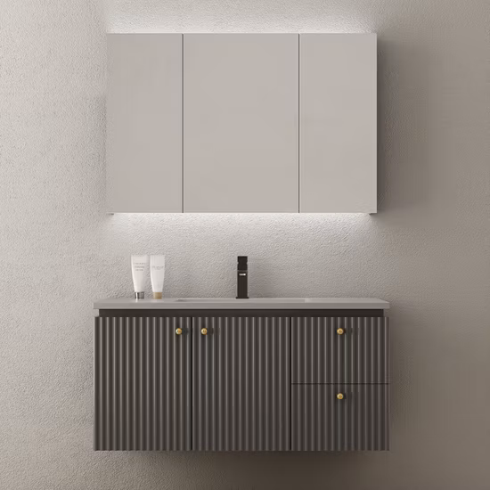 Moderner Badezimmer-Waschtischschrank, neues Design, luxuriöser Badezimmerschrank der Coffey-Serie